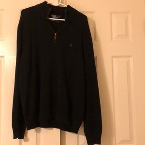 Men’s polo half zip sweater